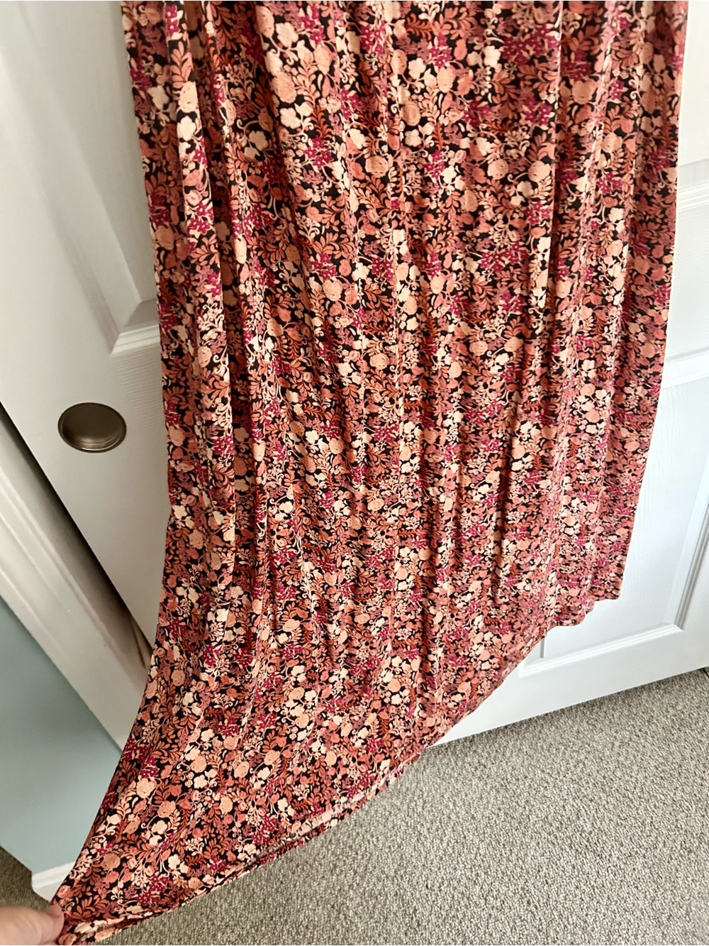 Sleeveless Maxi Dress in Rust Floral - Picture 4 of 4